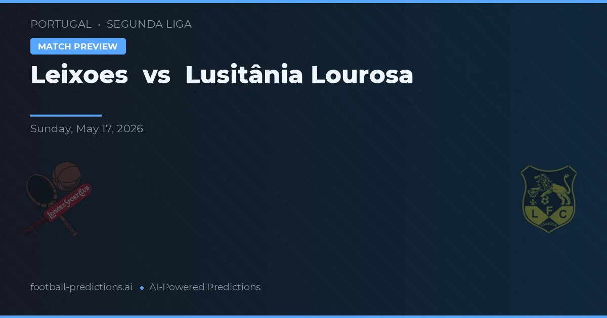 Leixões vs Lusitânia Lourosa — prognóstico e prévia do jogo