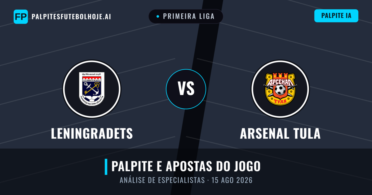 Leningradets vs Arsenal Tula — prognóstico e prévia do jogo