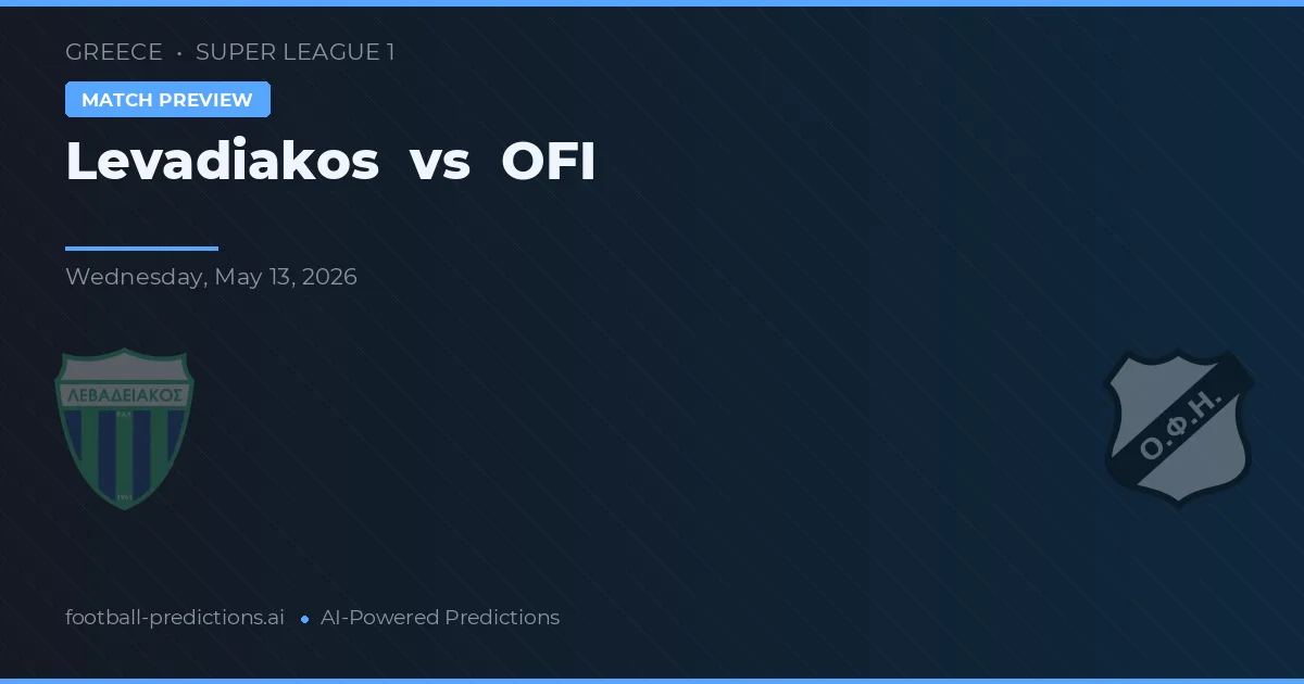 Levadiakos vs OFI — prognóstico e prévia do jogo