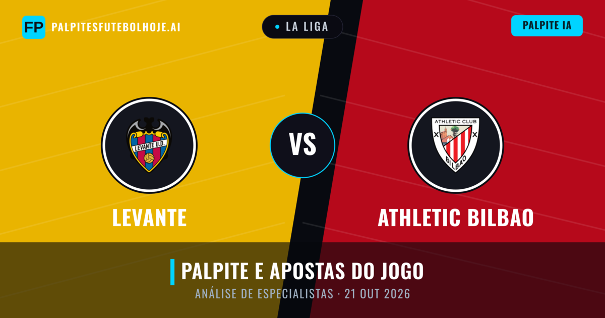 Levante vs Athletic Bilbao — prognóstico e prévia do jogo