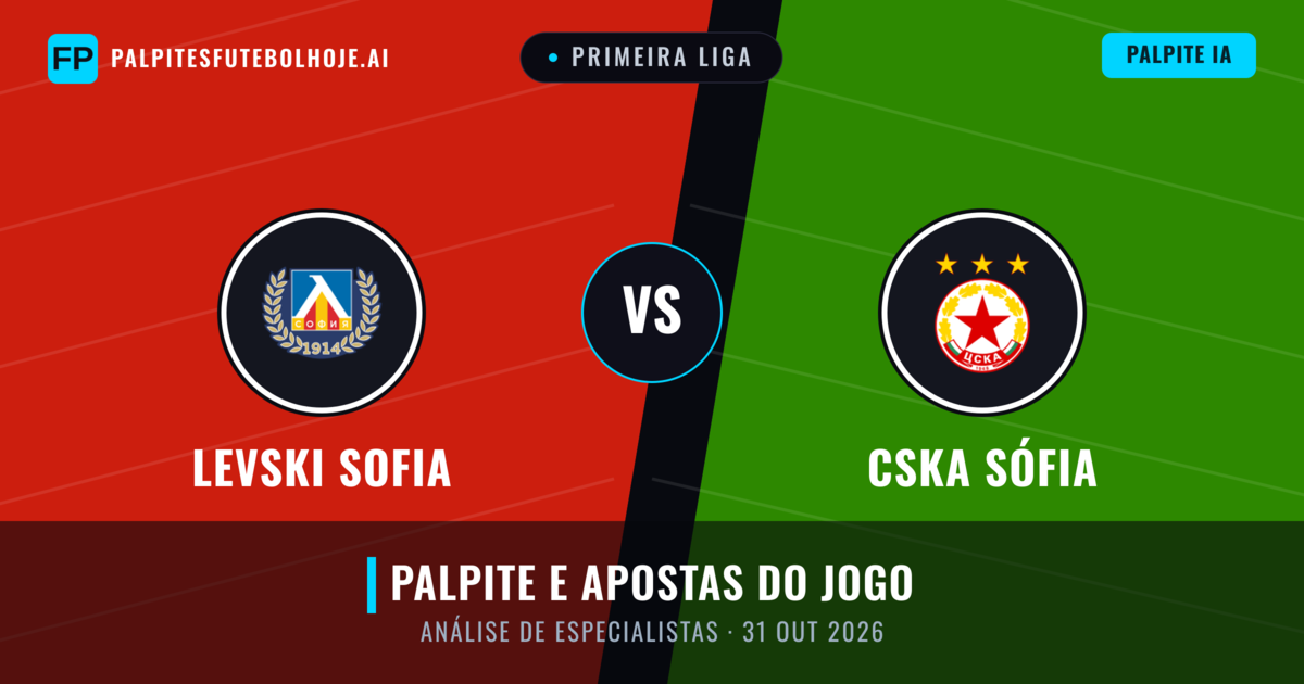 Levski Sofia vs CSKA Sófia — prognóstico e prévia do jogo