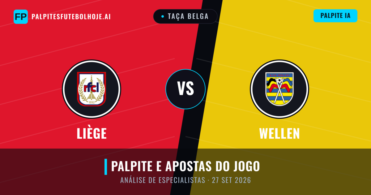 Liège vs Wellen — prognóstico e prévia do jogo