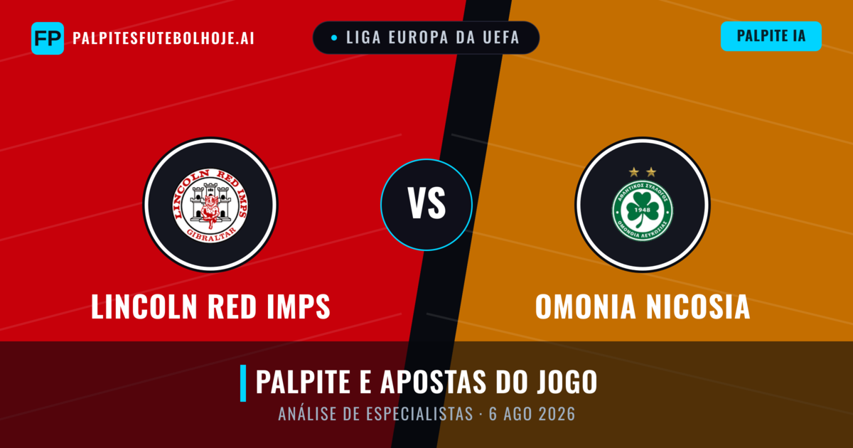 Lincoln Red Imps vs Omonia Nicosia — prognóstico e prévia do jogo
