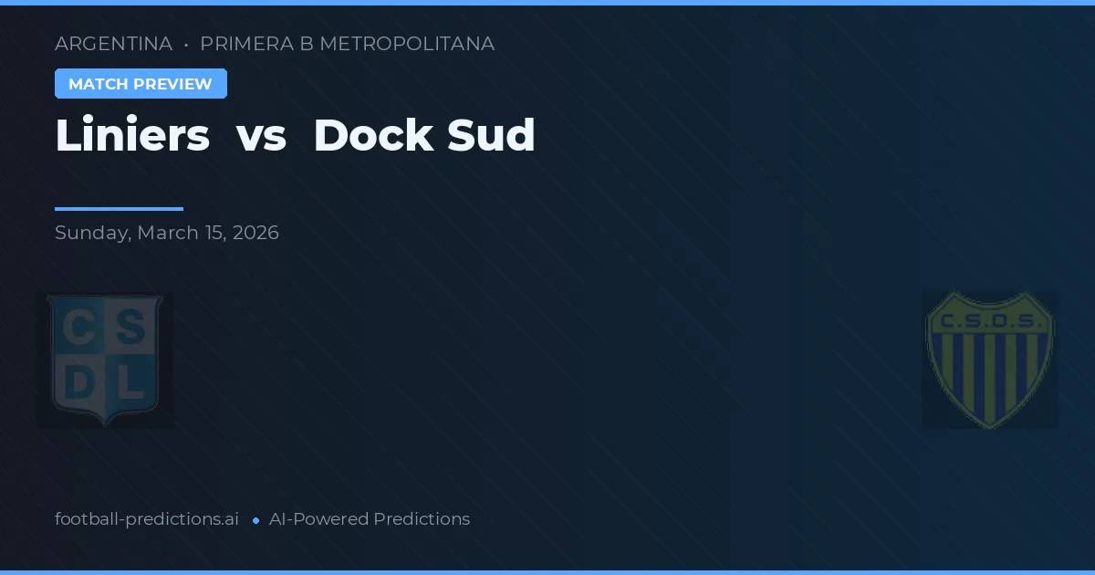 Liniers vs Dock Sud — prognóstico e prévia do jogo