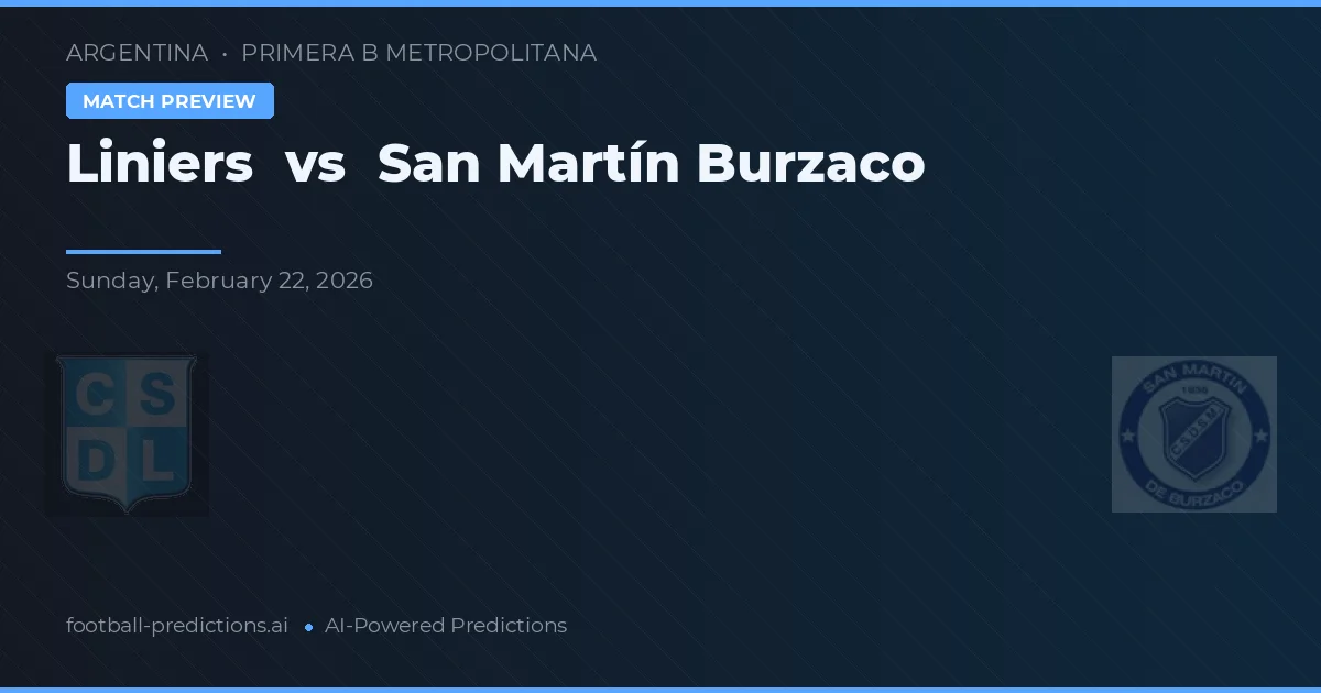 Liniers vs San Martín Burzaco — prognóstico e prévia do jogo