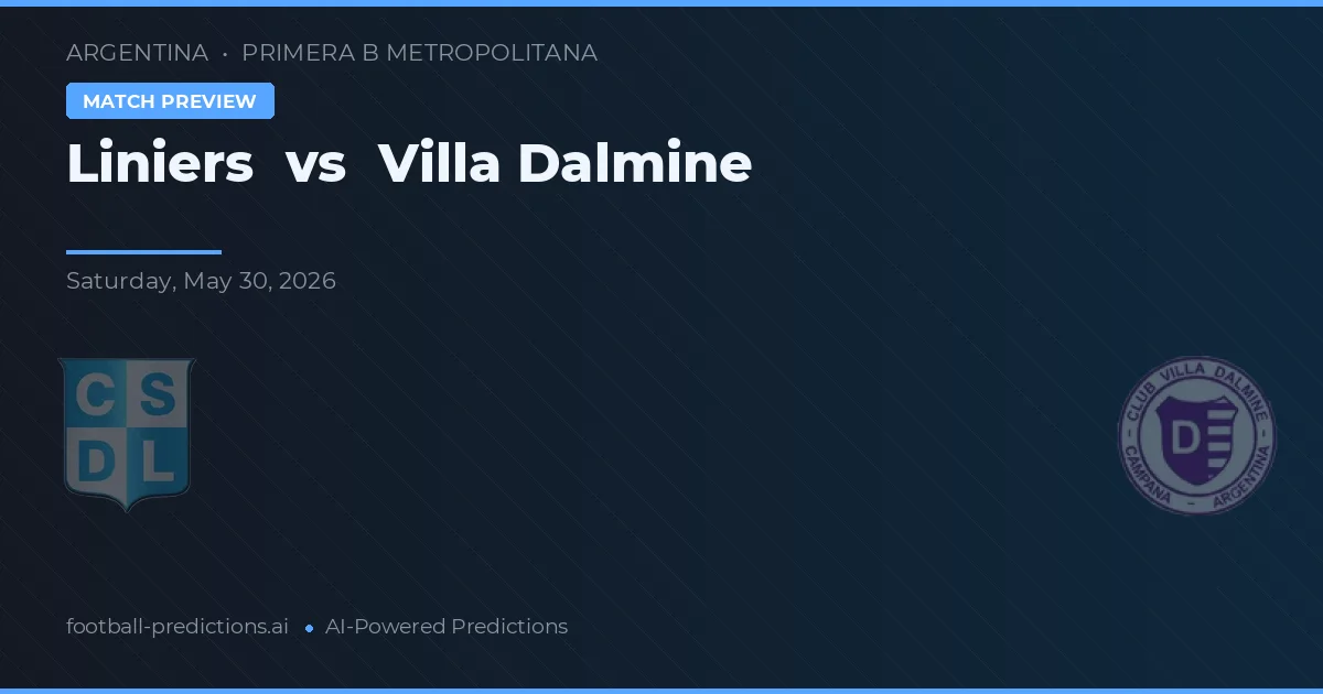 Liniers vs Villa Dálmine — prognóstico e prévia do jogo