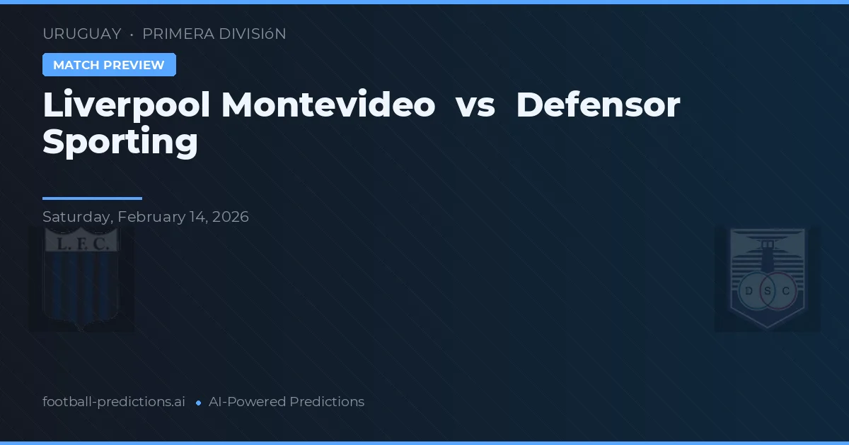 Liverpool Montevideo vs Defensor Sporting — prognóstico e prévia do jogo