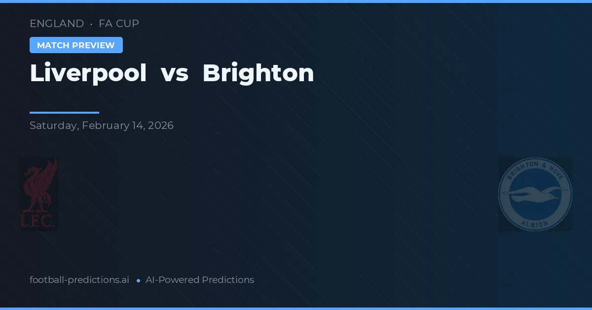 Liverpool vs Brighton — prognóstico e prévia do jogo
