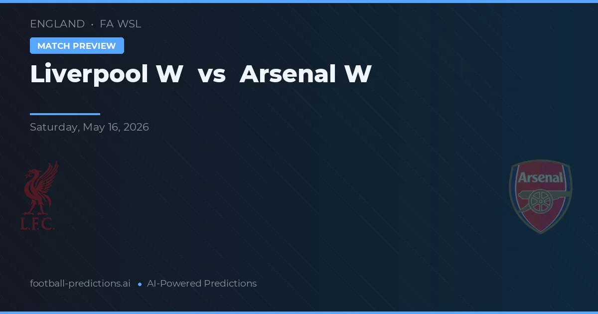 Liverpool W vs Arsenal W — prognóstico e prévia do jogo