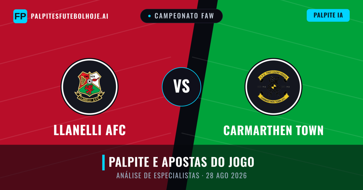 Llanelli AFC vs Carmarthen Town — prognóstico e prévia do jogo