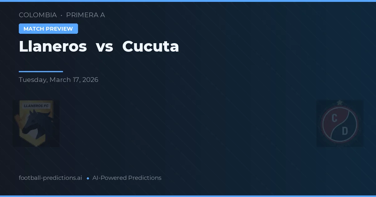 Llaneros vs Cúcuta — prognóstico e prévia do jogo