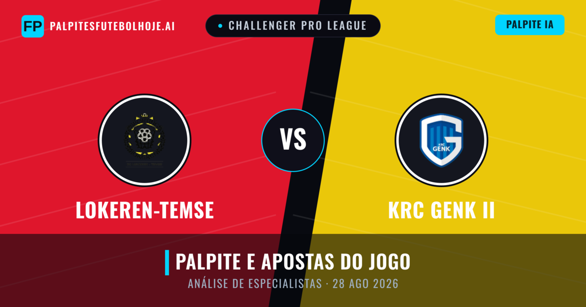 Lokeren-Temse vs KRC Genk II — prognóstico e prévia do jogo