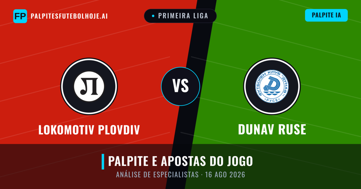 Lokomotiv Plovdiv vs Dunav Ruse — prognóstico e prévia do jogo