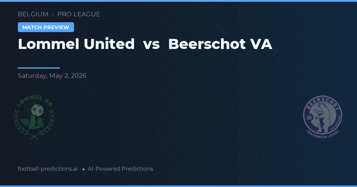Lommel United vs Beerschot — prognóstico e prévia do jogo