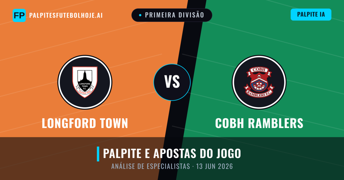Longford Town vs Cobh Ramblers — prognóstico e prévia do jogo