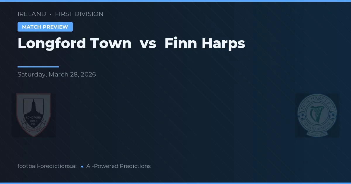 Longford Town vs Finn Harps — prognóstico e prévia do jogo