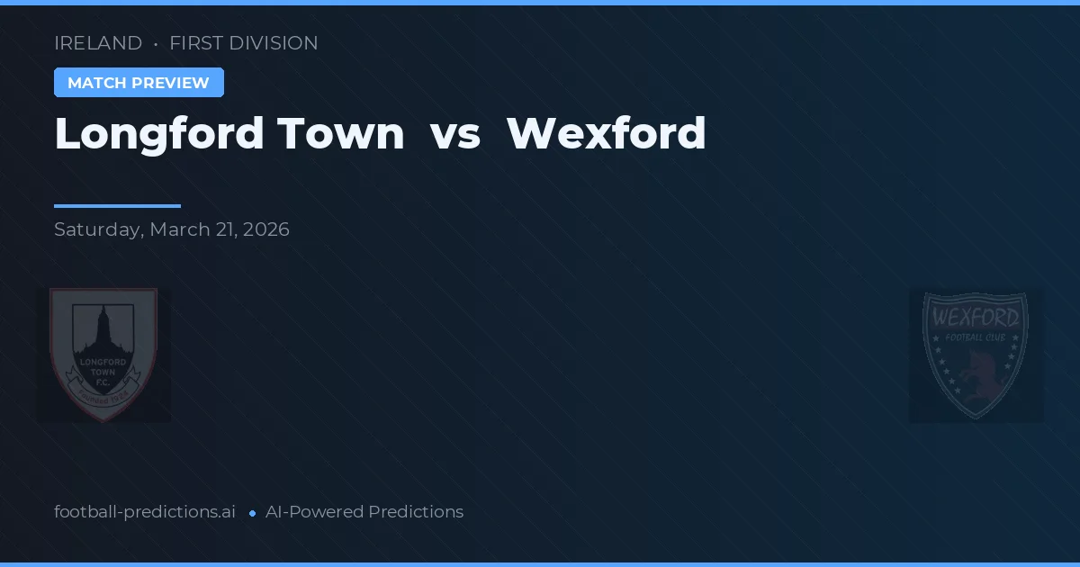 Longford Town vs Wexford — prognóstico e prévia do jogo