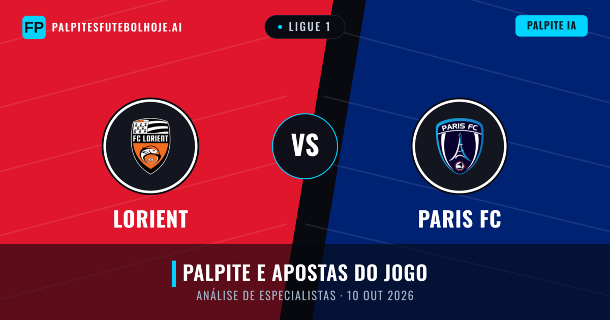 Lorient vs Paris FC — prognóstico e prévia do jogo