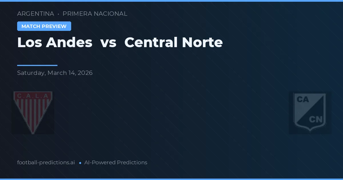 Los Andes vs Central Norte — prognóstico e prévia do jogo