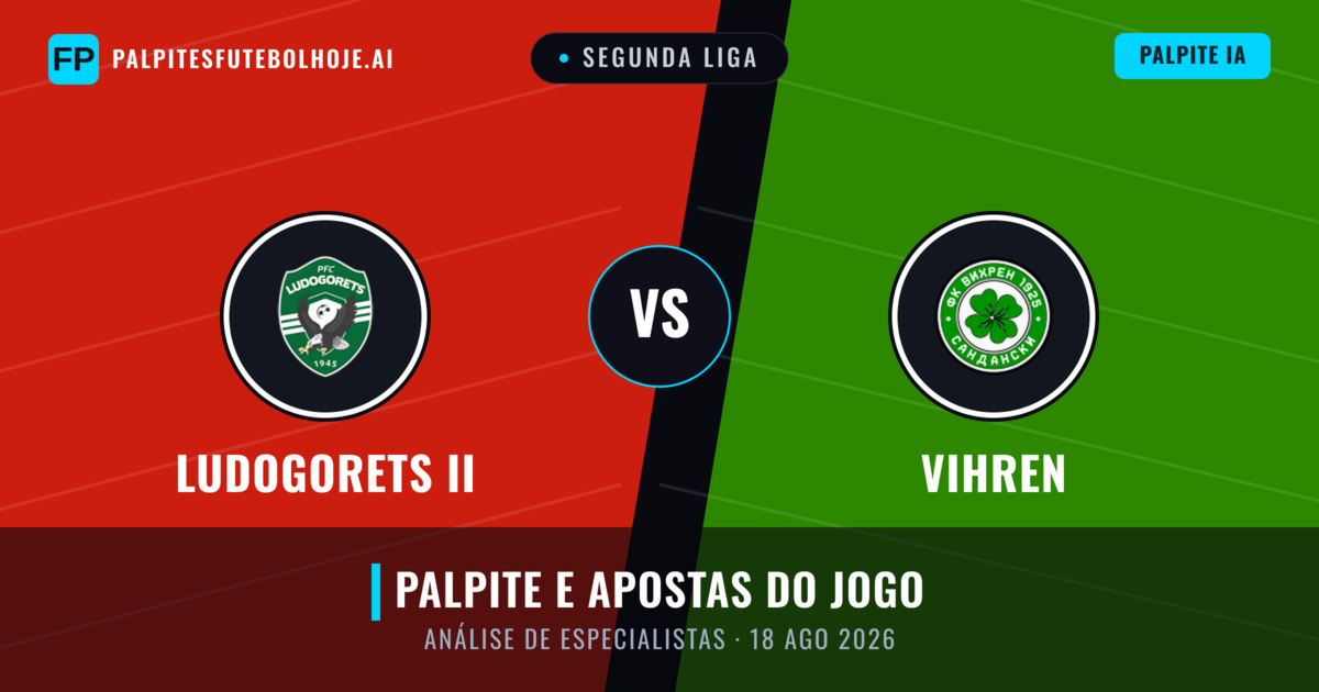 Ludogorets II vs Vihren — prognóstico e prévia do jogo