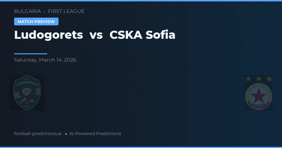 Ludogorets Razgrad vs CSKA Sófia — prognóstico e prévia do jogo