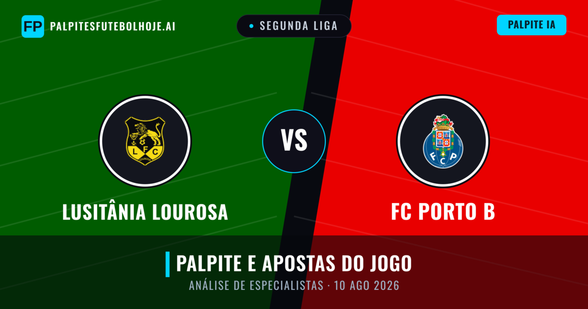 Lusitânia Lourosa vs FC Porto B — prognóstico e prévia do jogo
