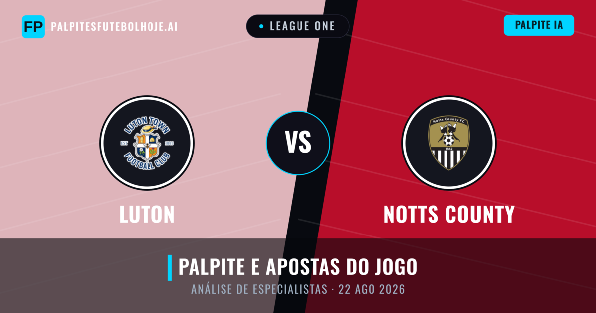 Luton vs Notts County — prognóstico e prévia do jogo
