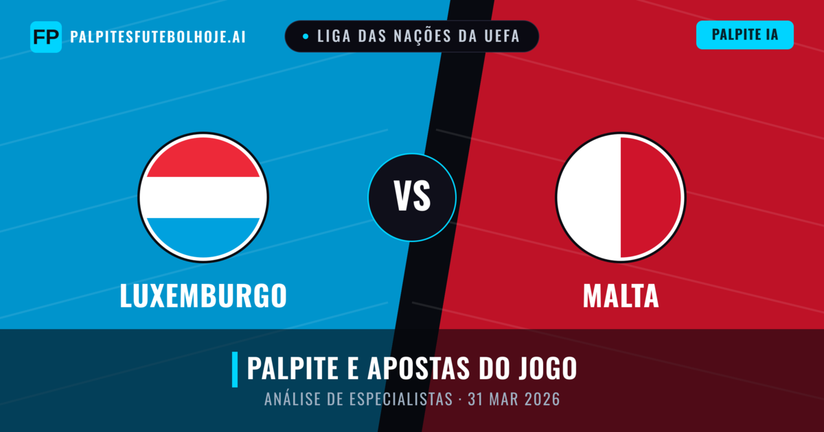 Luxemburgo vs Malta — prognóstico e prévia do jogo
