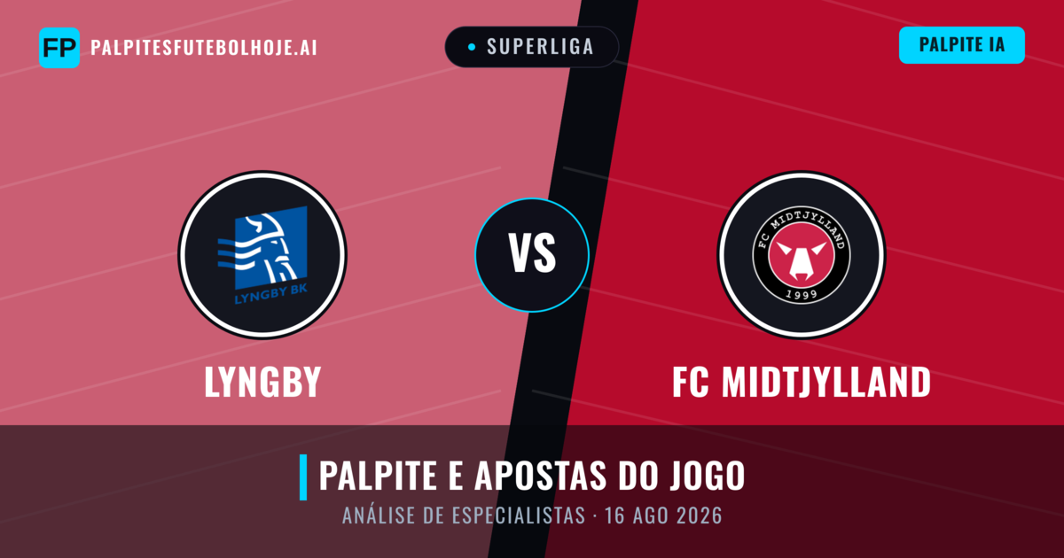 Lyngby vs FC Midtjylland — prognóstico e prévia do jogo