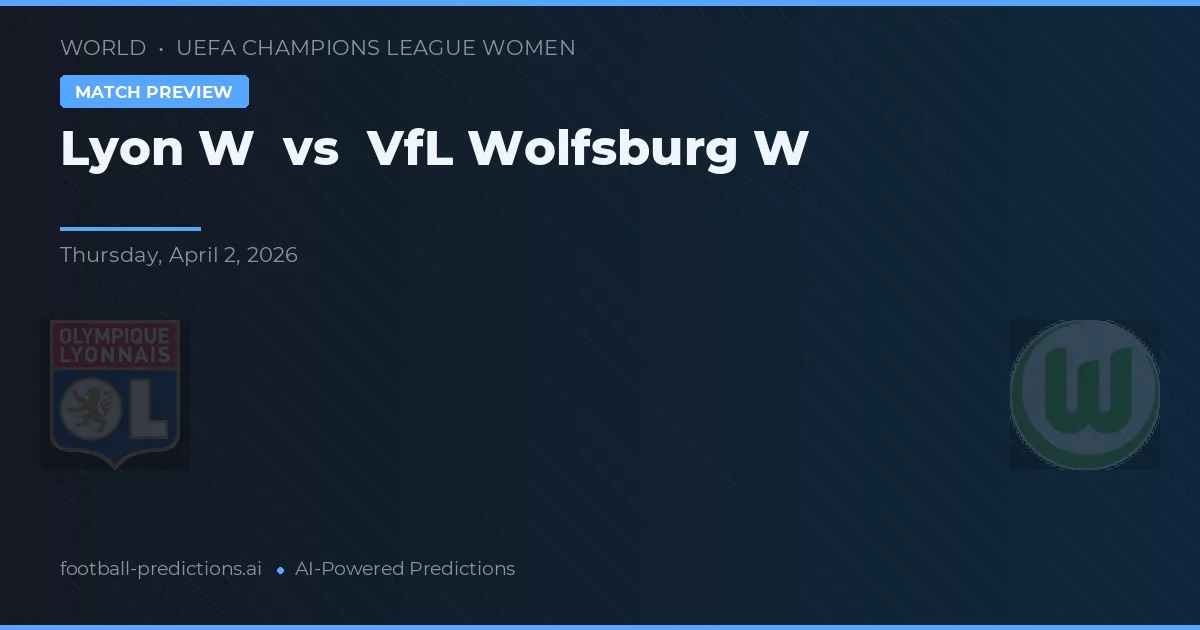 Lyon W vs VfL Wolfsburg W — prognóstico e prévia do jogo