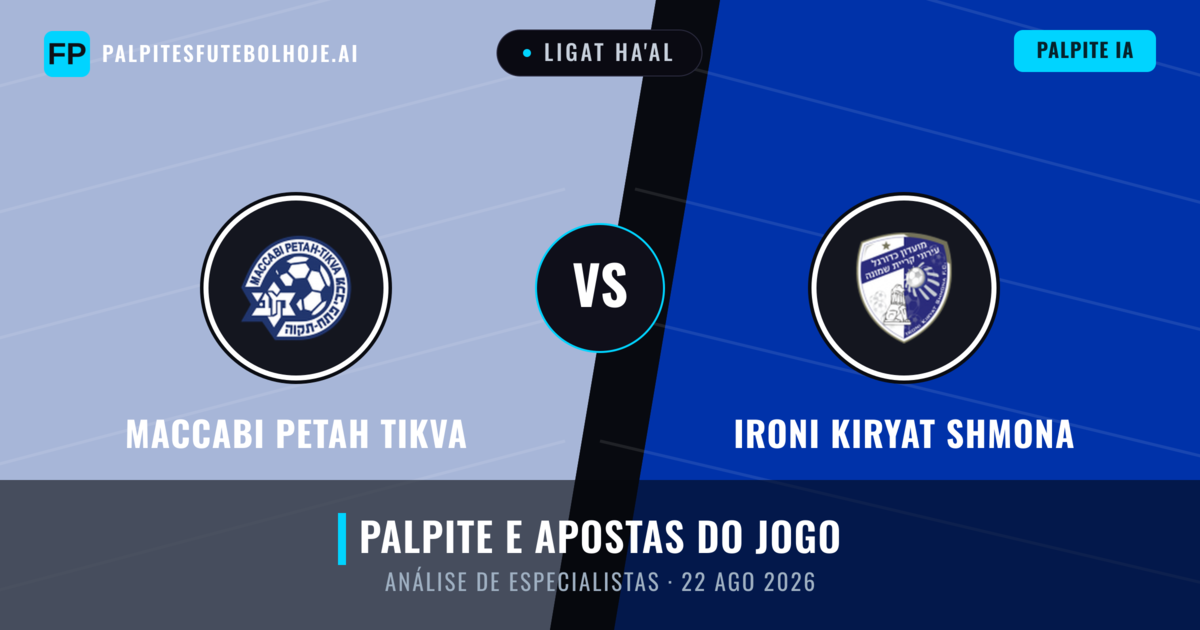 Maccabi Petah Tikva vs Ironi Kiryat Shmona — prognóstico e prévia do jogo