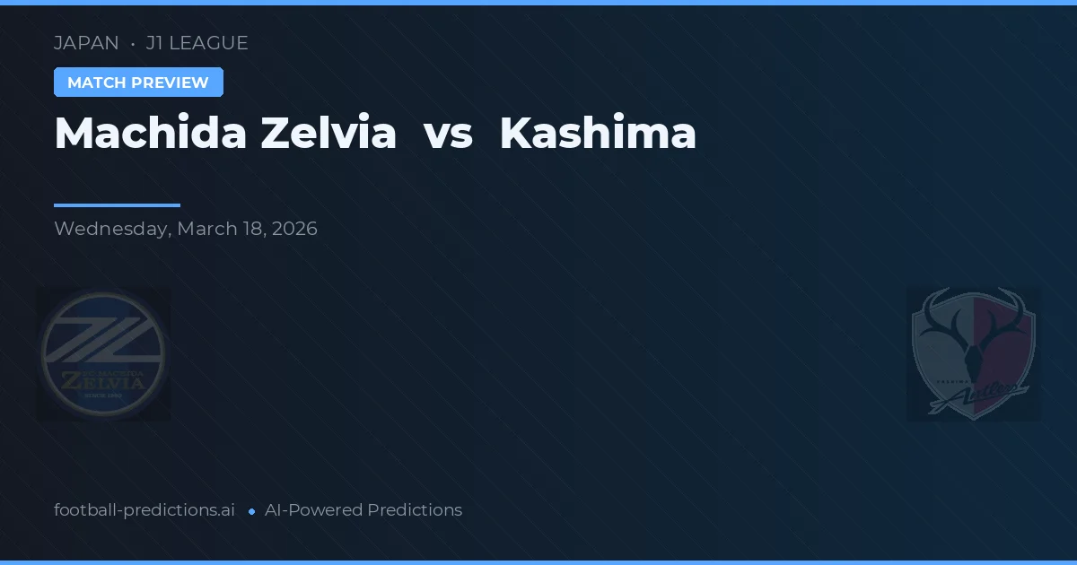 Machida Zelvia vs Kashima Antlers — prognóstico e prévia do jogo