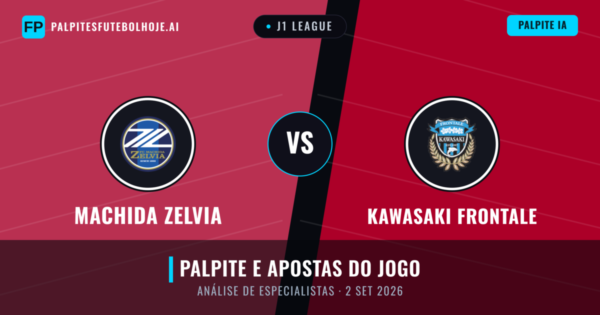Machida Zelvia vs Kawasaki Frontale — prognóstico e prévia do jogo