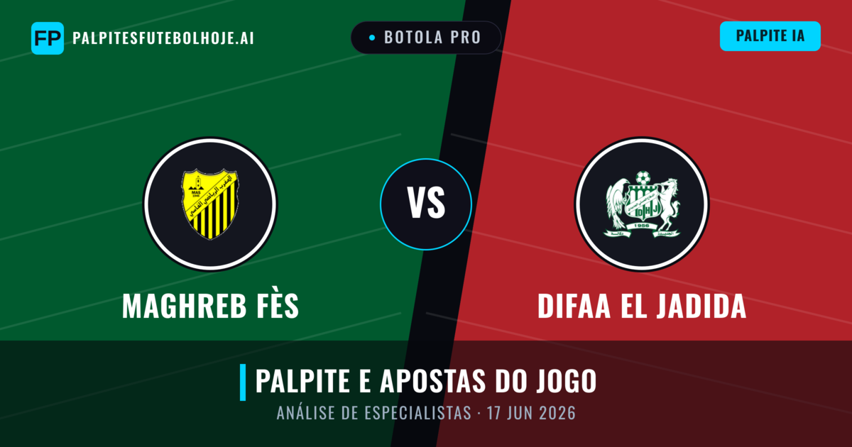 Maghreb Fès vs Difaa EL Jadida — prognóstico e prévia do jogo