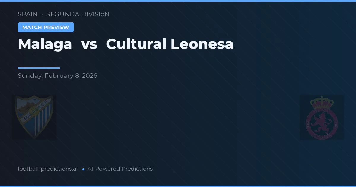 Málaga vs Leonesa Cultural — prognóstico e prévia do jogo