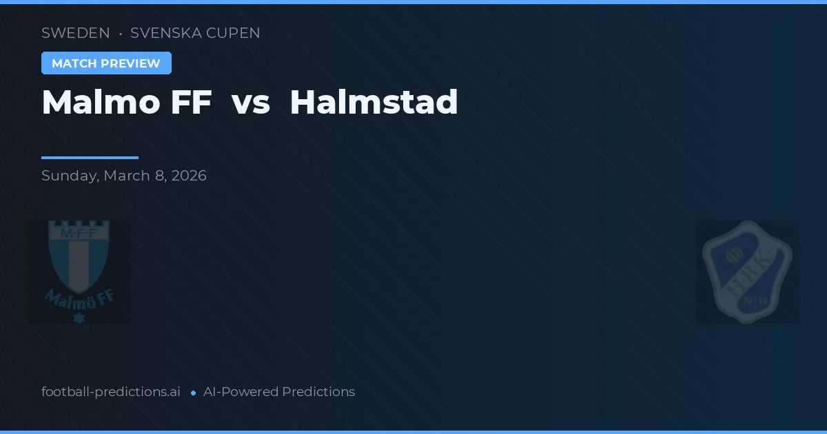 Malmö FF vs Halmstad — prognóstico e prévia do jogo