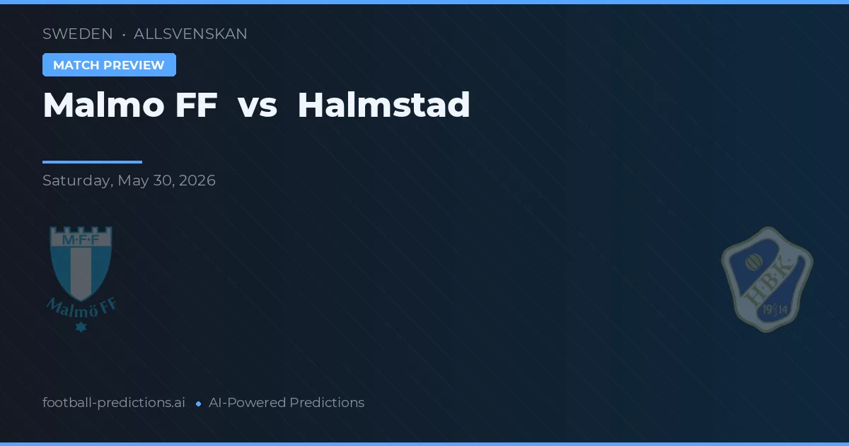 Malmö FF vs Halmstad — prognóstico e prévia do jogo
