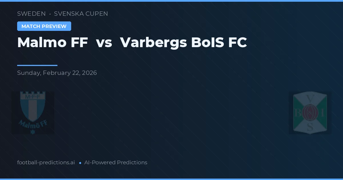 Malmö FF vs Varbergs BoIS FC — prognóstico e prévia do jogo
