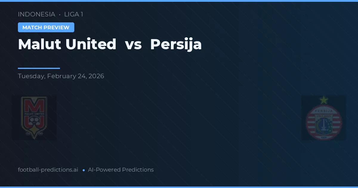 Malut United vs Persija — prognóstico e prévia do jogo
