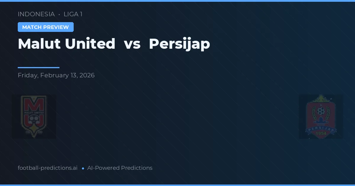 Malut United vs Persijap — prognóstico e prévia do jogo