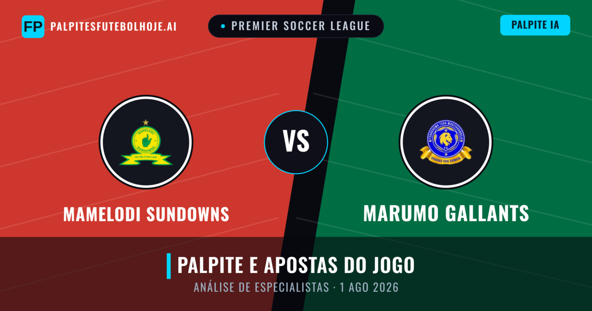 Mamelodi Sundowns vs Marumo Gallants — prognóstico e prévia do jogo