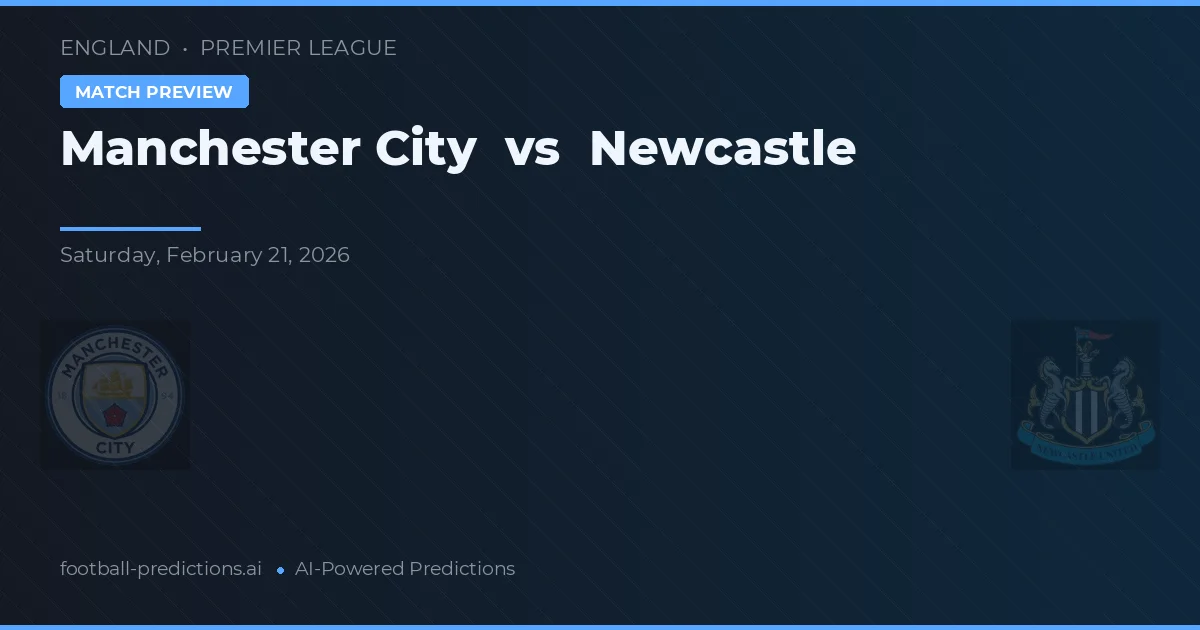 Manchester City vs Newcastle — prognóstico e prévia do jogo