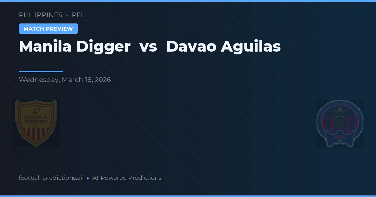 Manila Digger vs Davao Aguilas — prognóstico e prévia do jogo