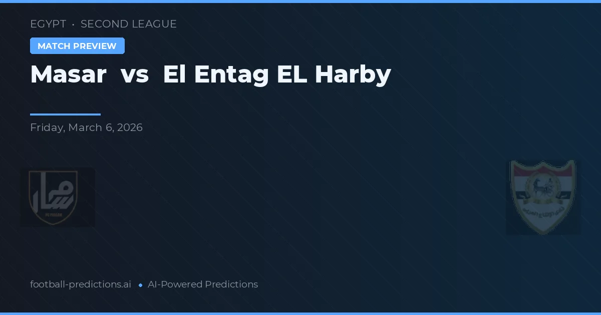 Masar vs El Entag El Harby — prognóstico e prévia do jogo