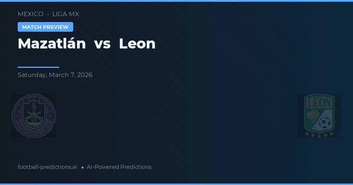 Mazatlán vs León — prognóstico e prévia do jogo