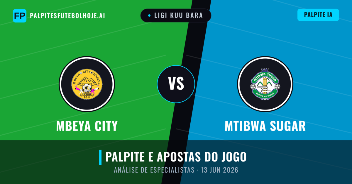 Mbeya City vs Mtibwa Sugar — prognóstico e prévia do jogo