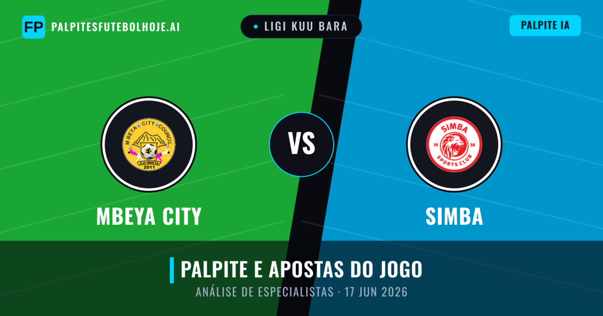 Mbeya City vs Simba — prognóstico e prévia do jogo