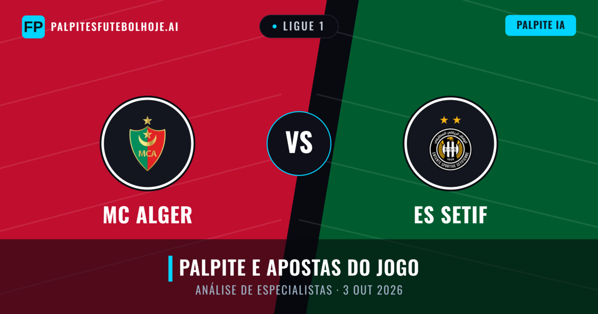 MC Alger vs ES Setif — prognóstico e prévia do jogo