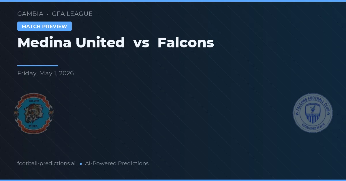 Medina United vs Falcões — prognóstico e prévia do jogo