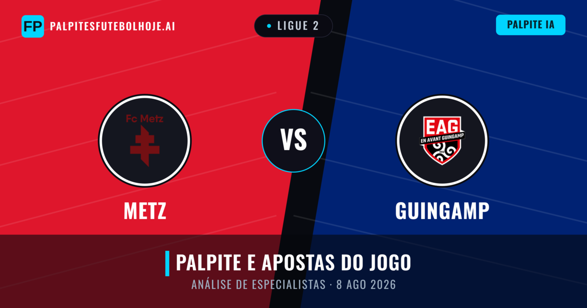 Metz vs Guingamp — prognóstico e prévia do jogo
